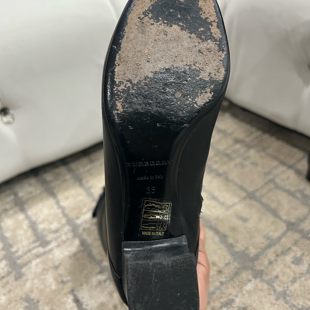 Leather Burberry boots - Picture 5 of 6